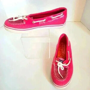 Sperry Girls Biscayne 1 Eye Pink Boat Shoes - Size 2.5M